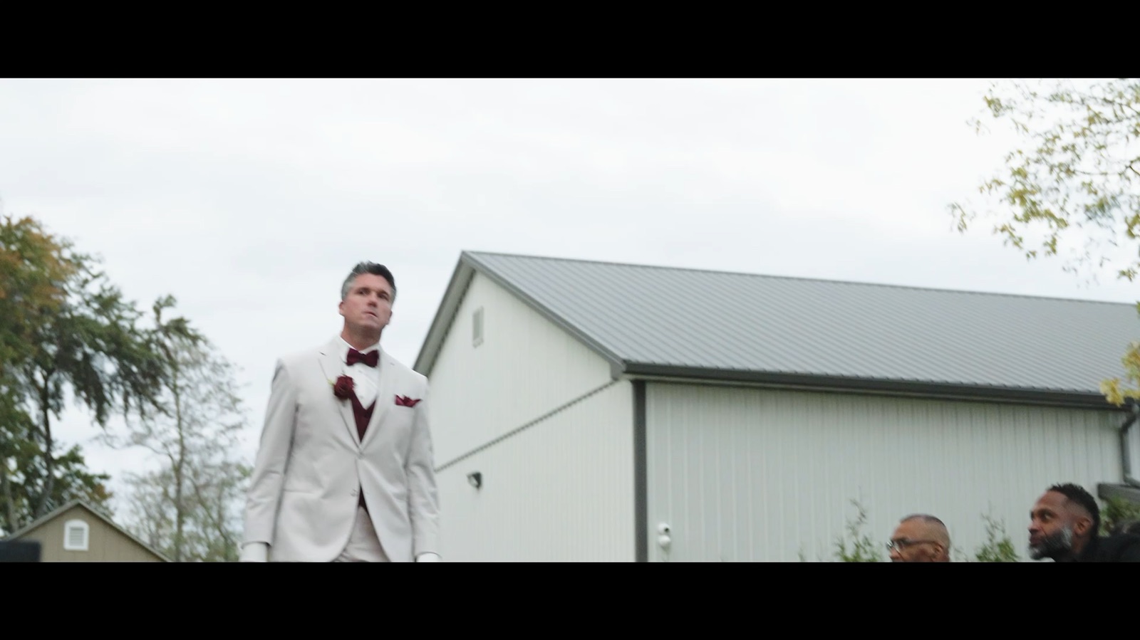 Frame from the wedding highlight film